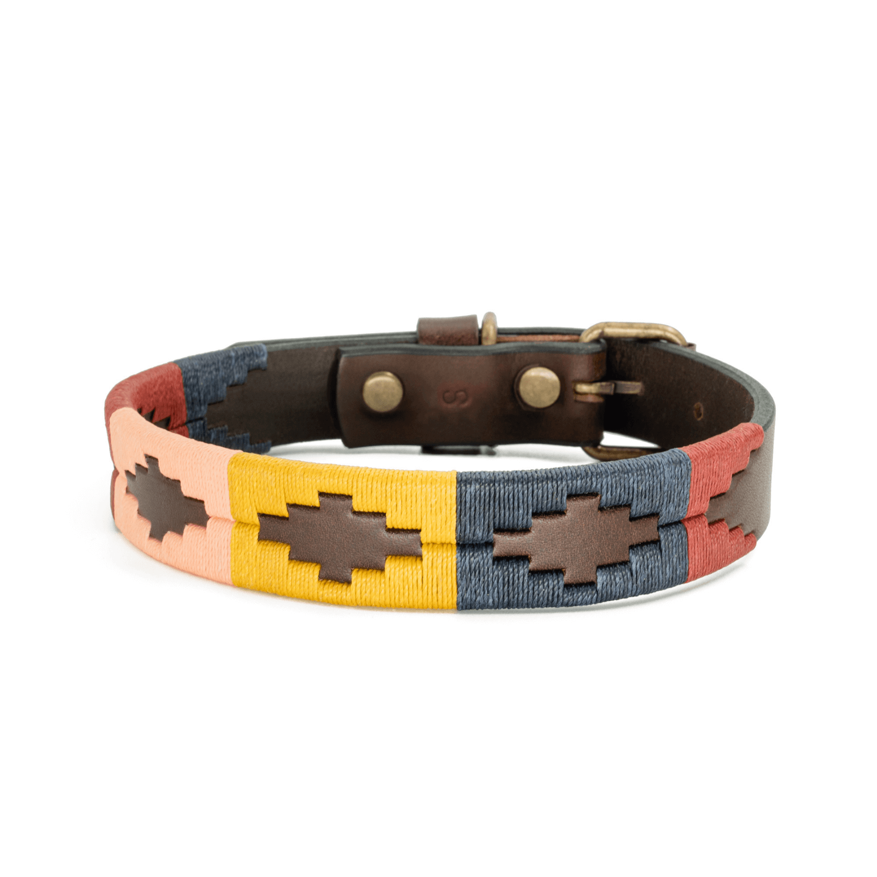 Gaucholife Dogs Embroidered Leather Dog Collar (Aconcagua)
