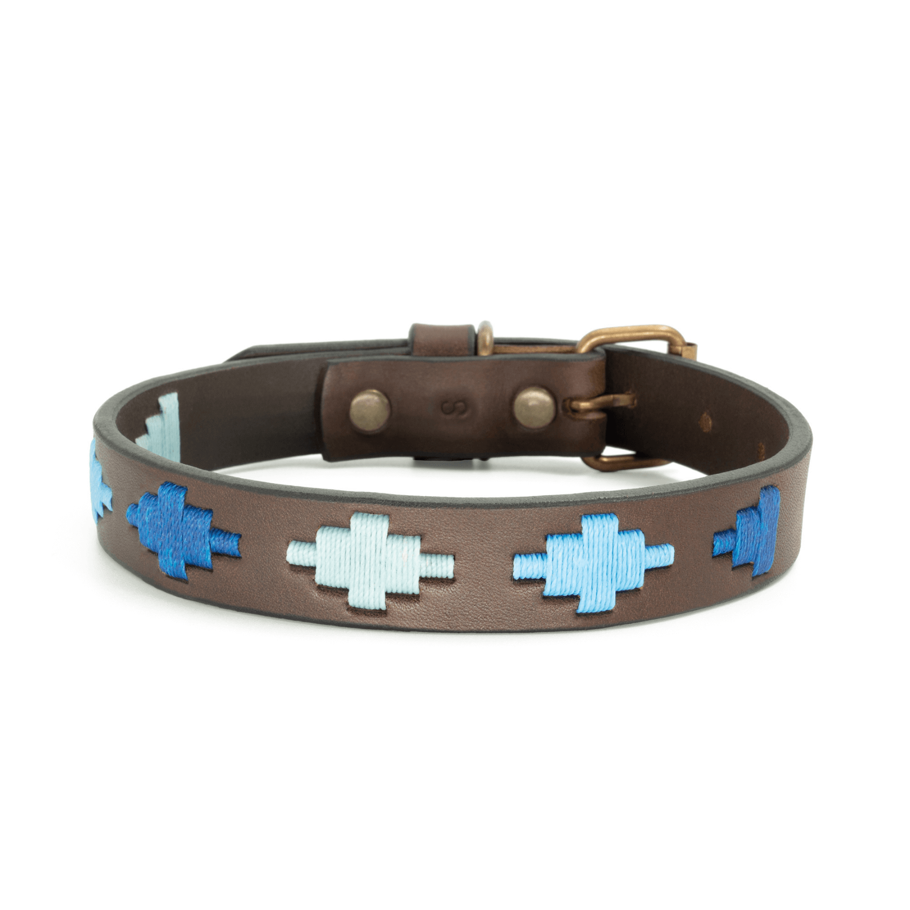 Gaucholife Dogs Embroidered Leather Dog Collar (Ombu)