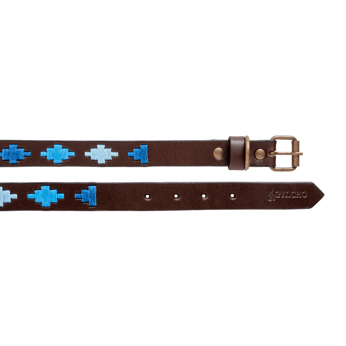 Embroidered Leather Dog Collar (Ombu)XSGaucholife