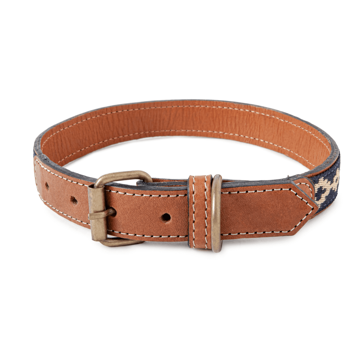 Guarda Pampas Leather Dog Collar (Blue)X SmallGaucholife