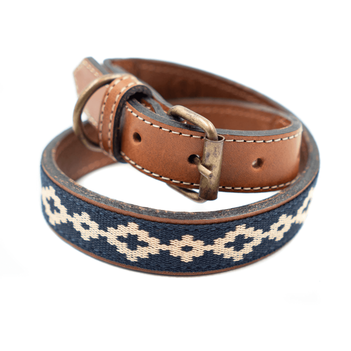 Guarda Pampas Leather Dog Collar (Blue)X SmallGaucholife