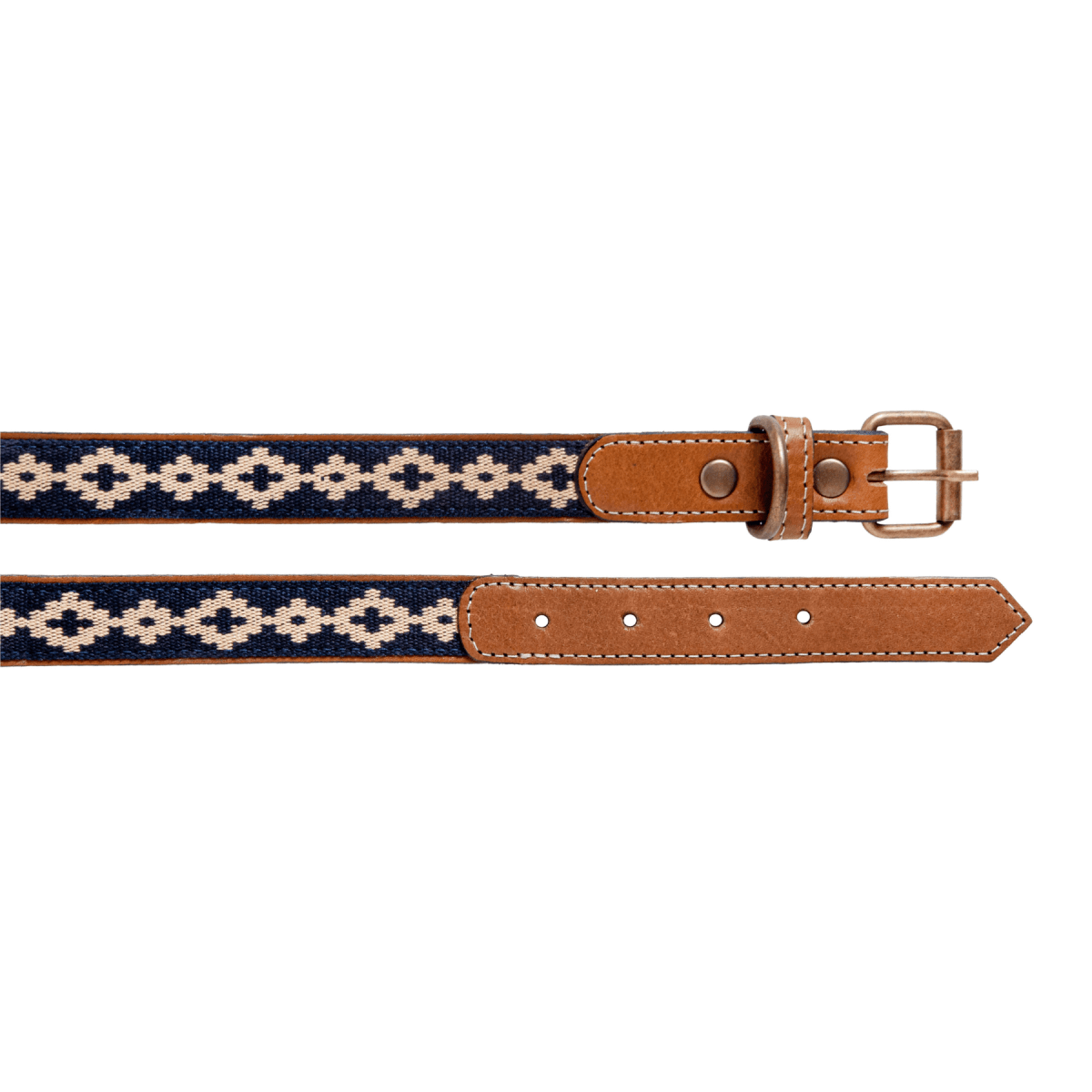 Guarda Pampas Leather Dog Collar (Blue)X SmallGaucholife