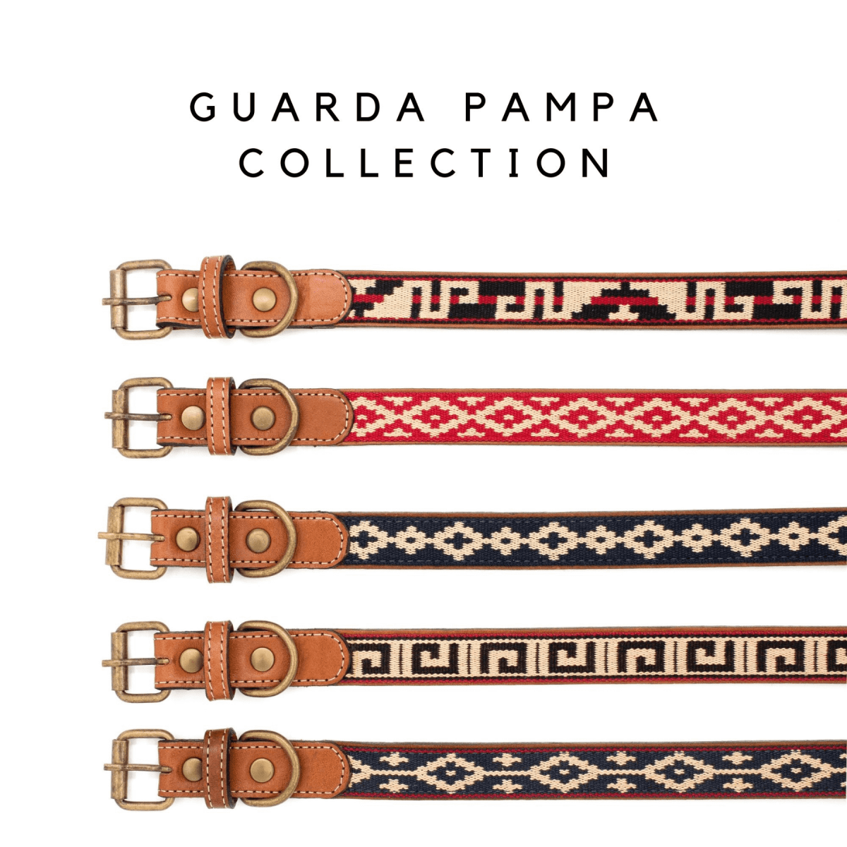 Guarda Pampas Leather Dog Collar (Blue)X SmallGaucholife