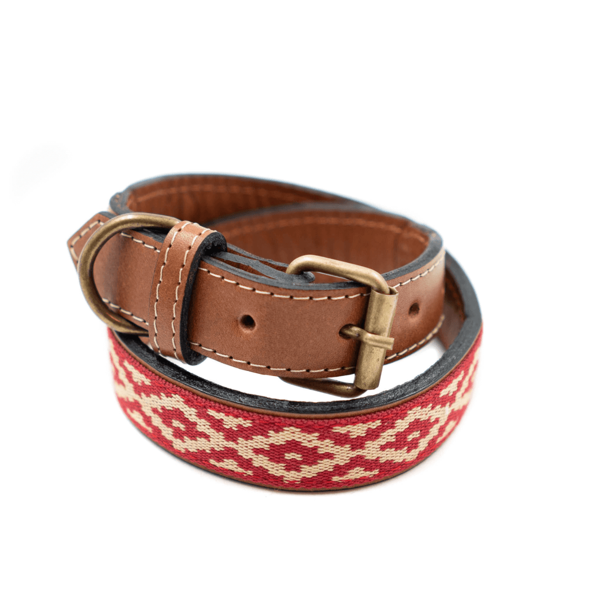 Guarda Pampas Leather Dog Collar (Red)X SmallGaucholife