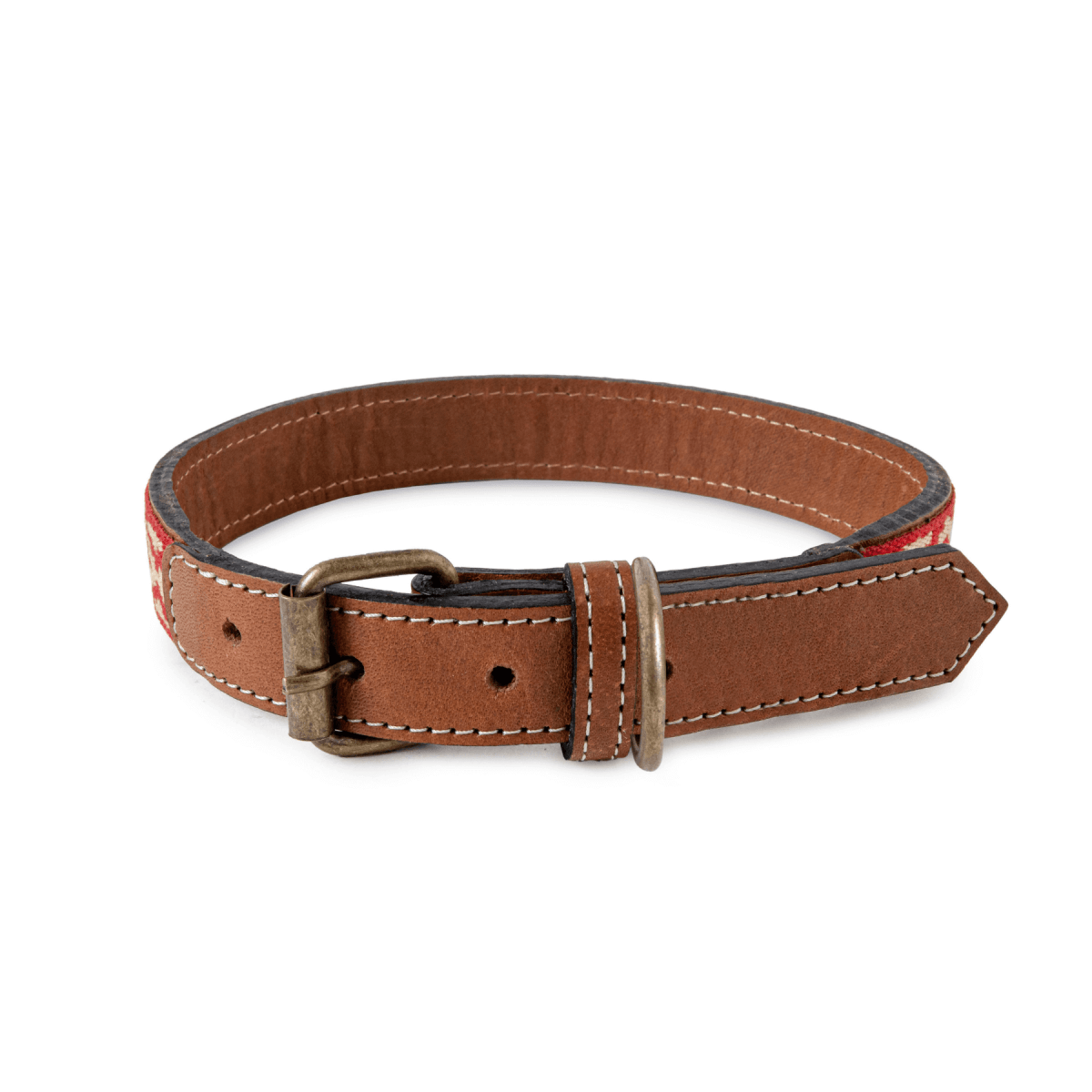 Guarda Pampas Leather Dog Collar (Red)X SmallGaucholife