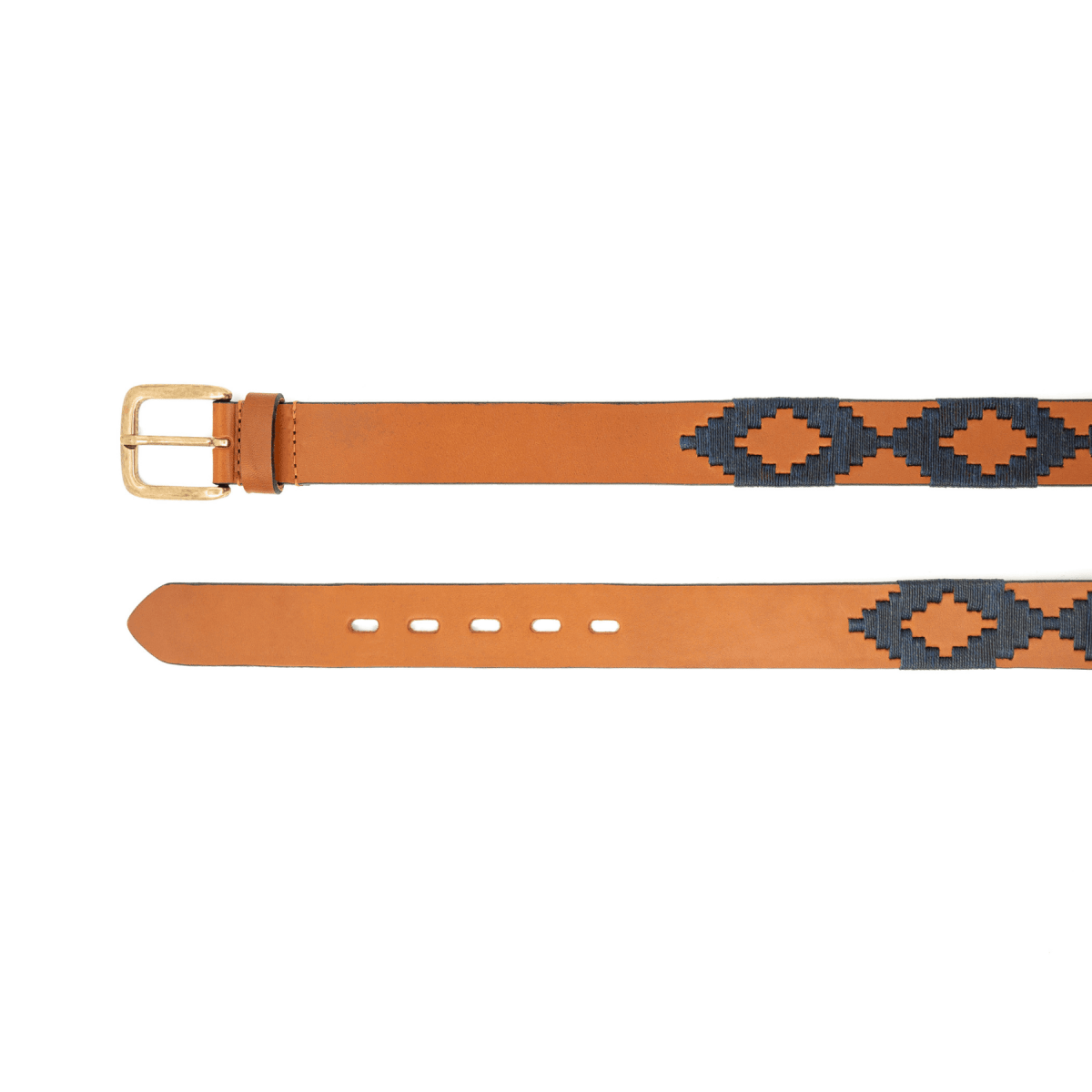 Embroidered Belt (Navy Blue)30Gaucholife