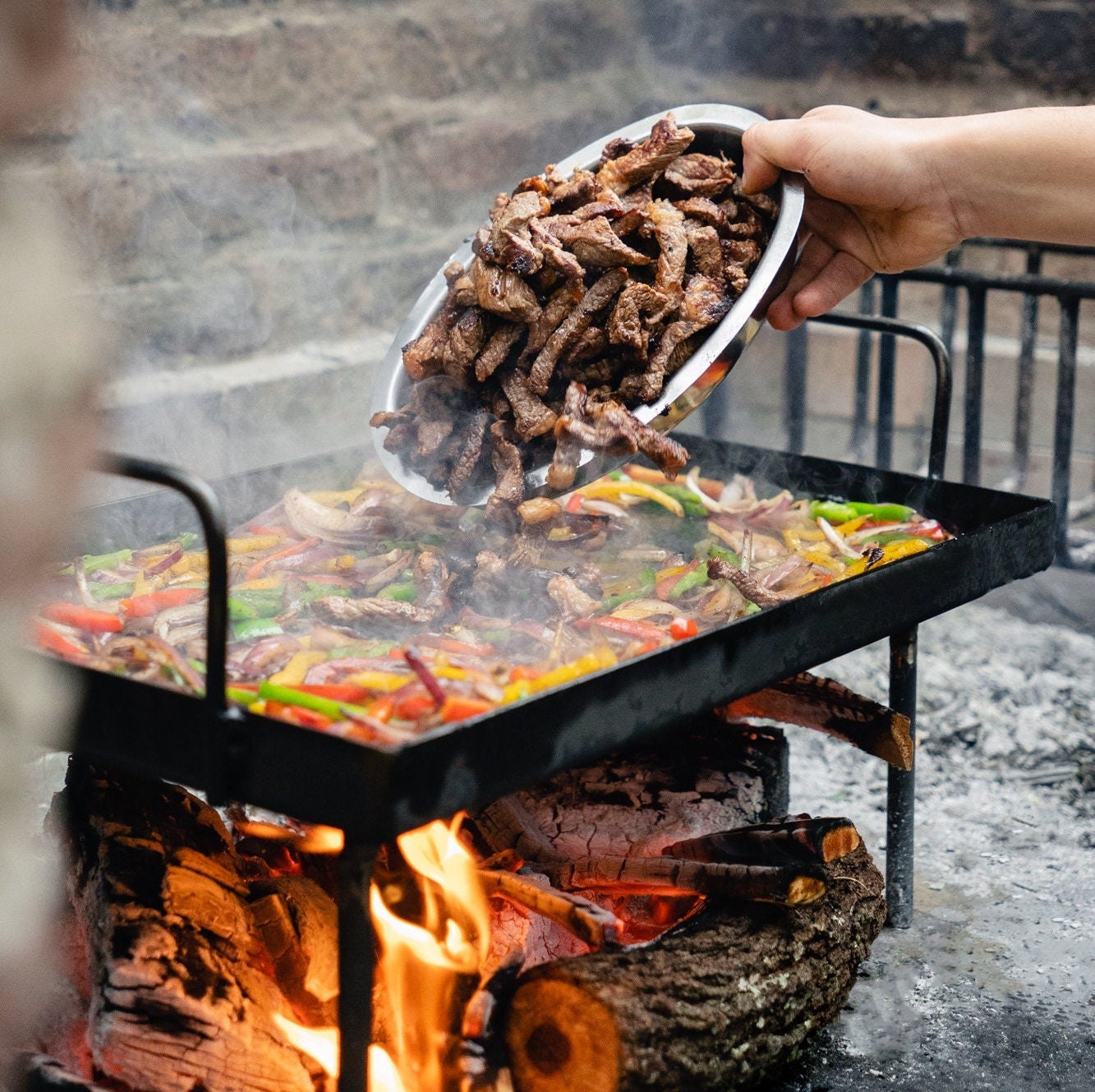 Premium Photo  Parrilla argentina traditional barbecue made with