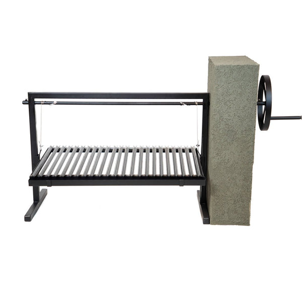 Santa Maria Grill With Wall-Exterior Wheel Setup