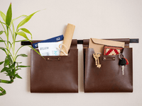 Kleiner Organizer aus Leder für die Wandtasche