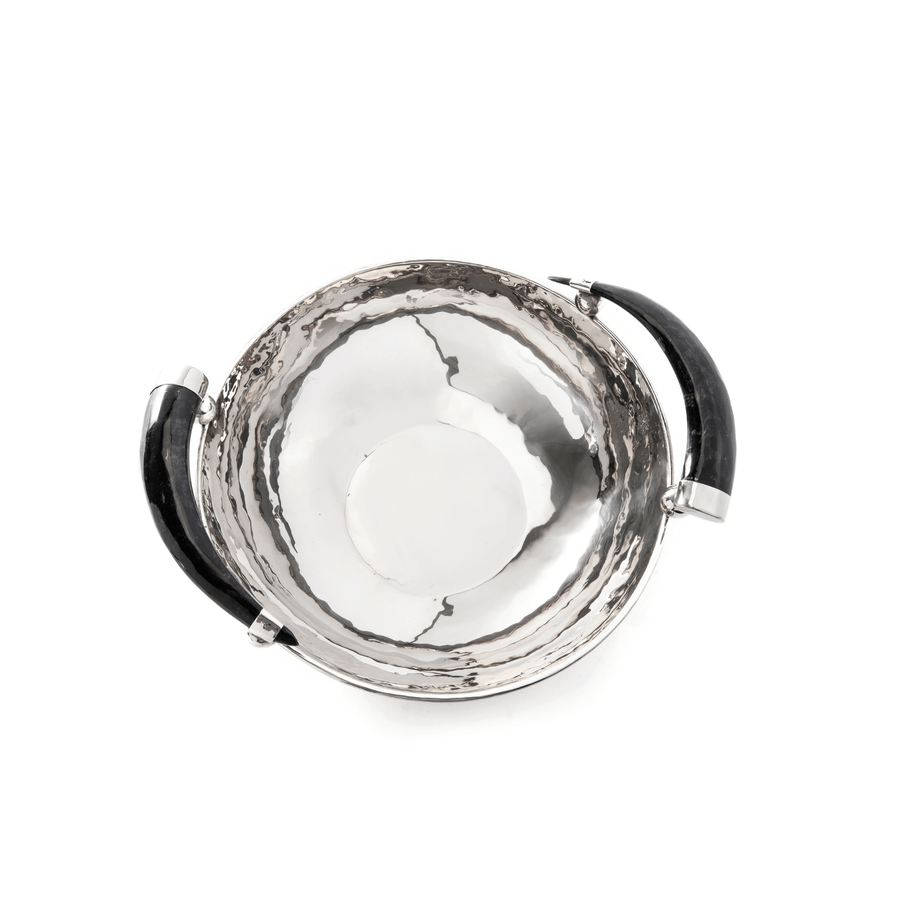 Gaucholife Home German Silver Bowl with Antler Handles