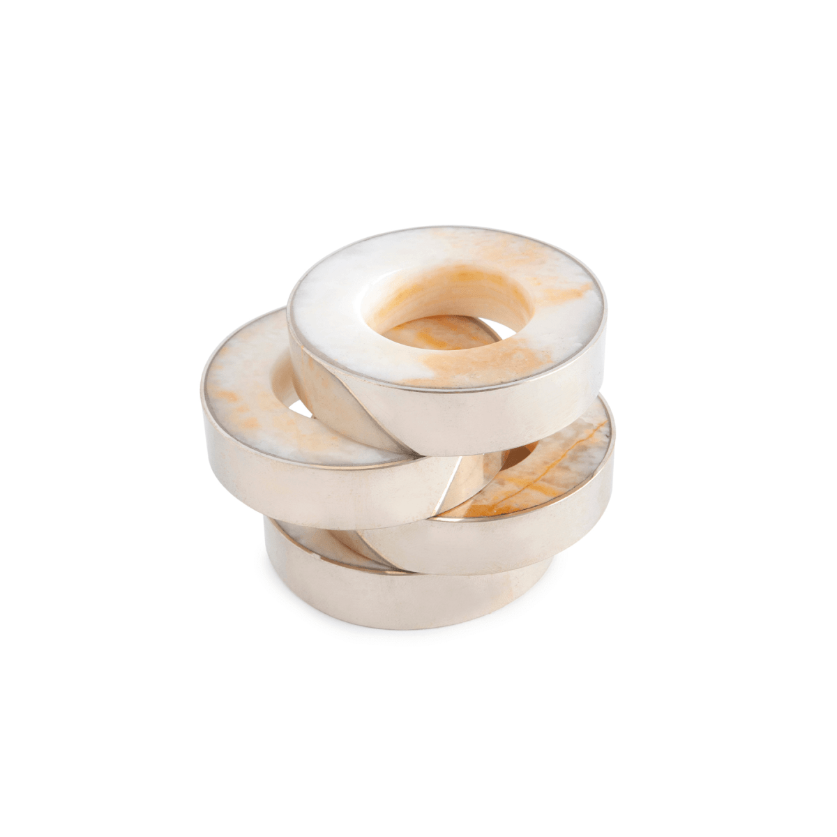 Napkin Rings SetWhiteGaucholife