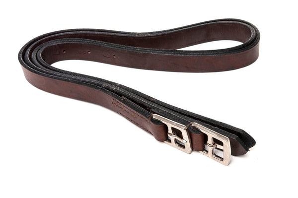 Polo Buffalo Leather Stirrup With Stainless Steel Buckles