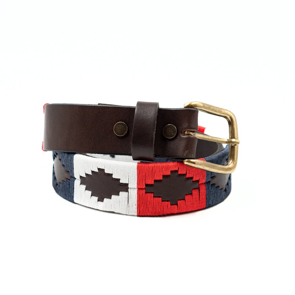 Gaucholife Interchangeable Buckle Embroidered Leather Belt
