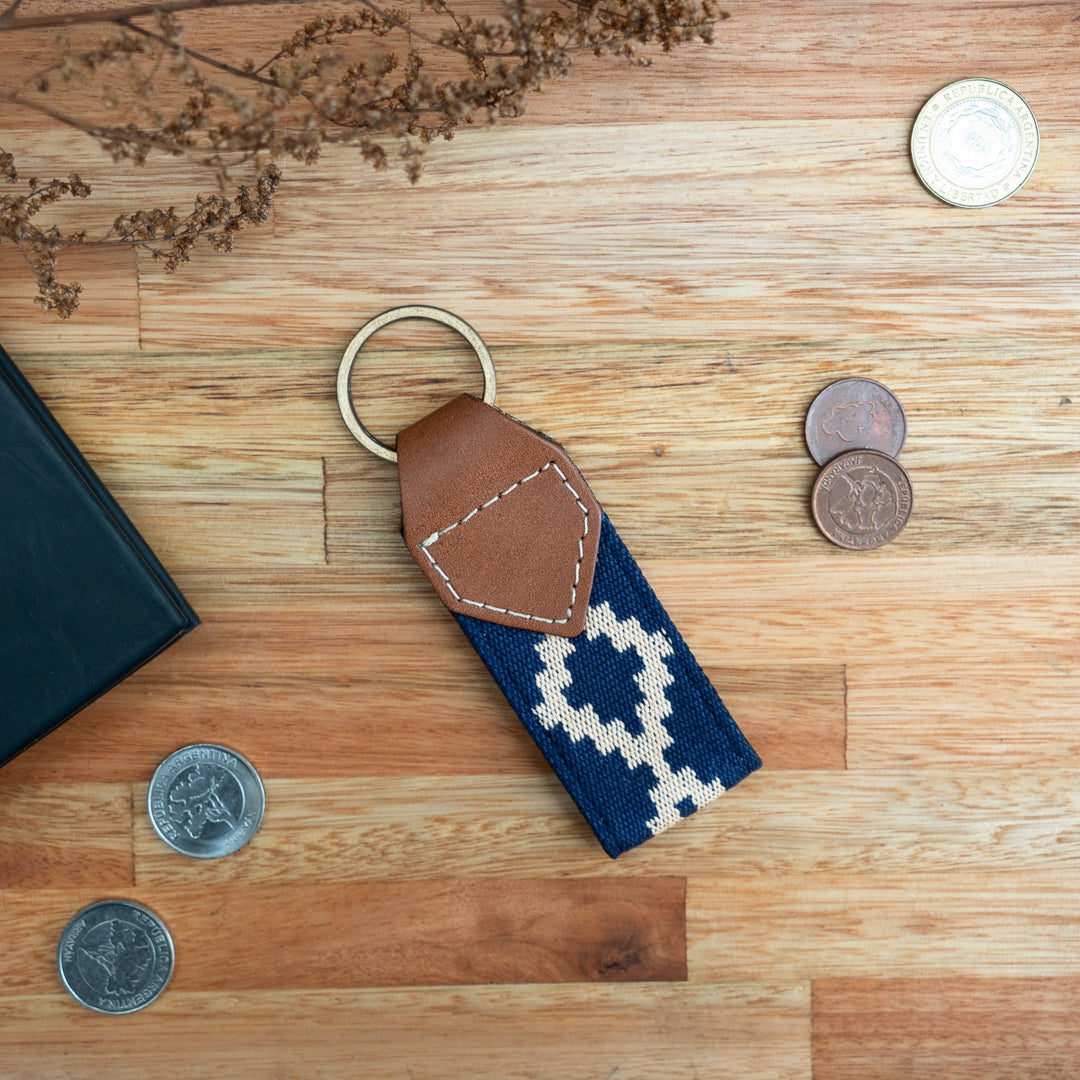 Gaucholife Keychain Guarda Pampas Leather Keychain (Blue)