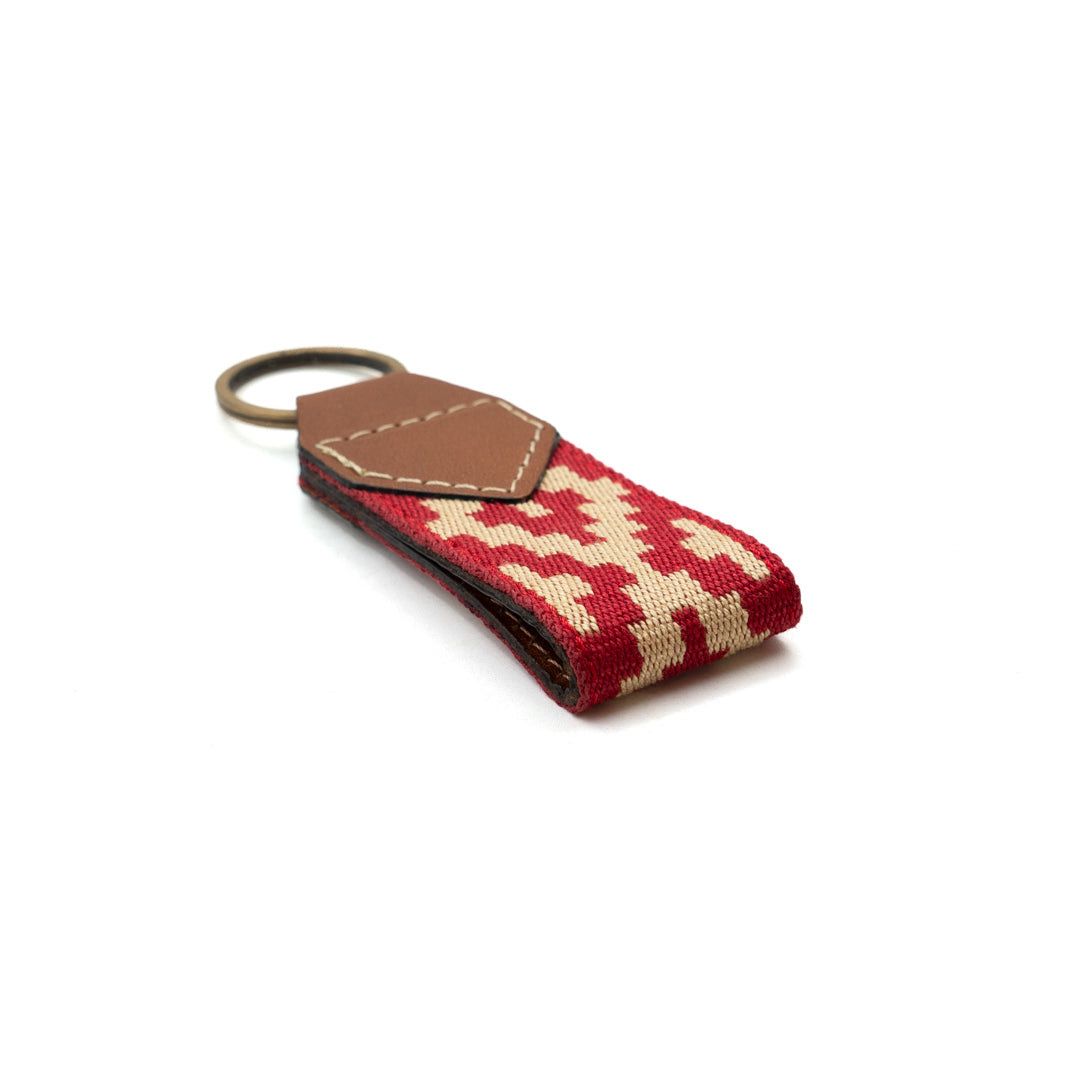 Gaucholife Keychain Guarda Pampas Leather Keychain (Red)