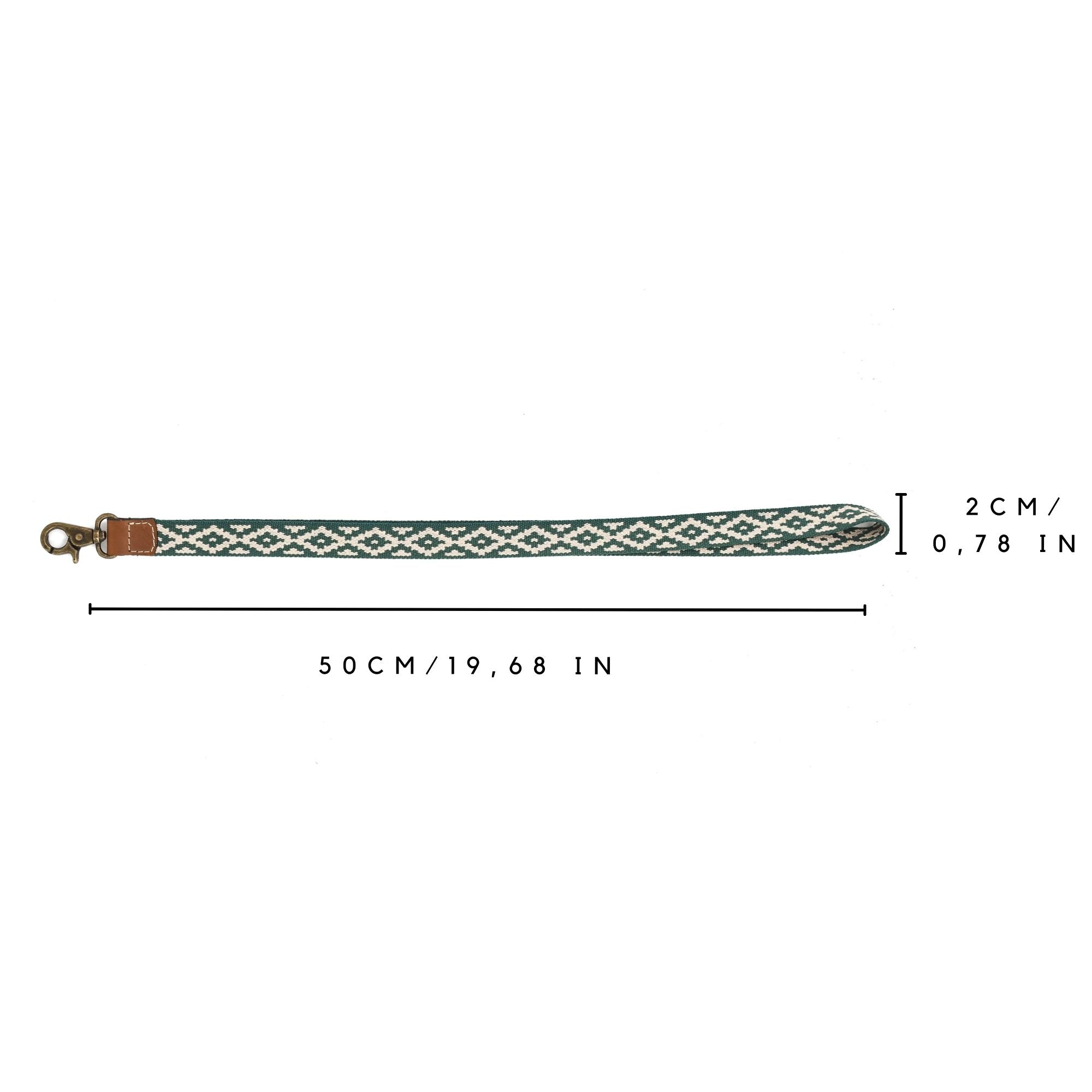 Gaucholife Keychain Leather Necklace Lanyard (Pampa Green)