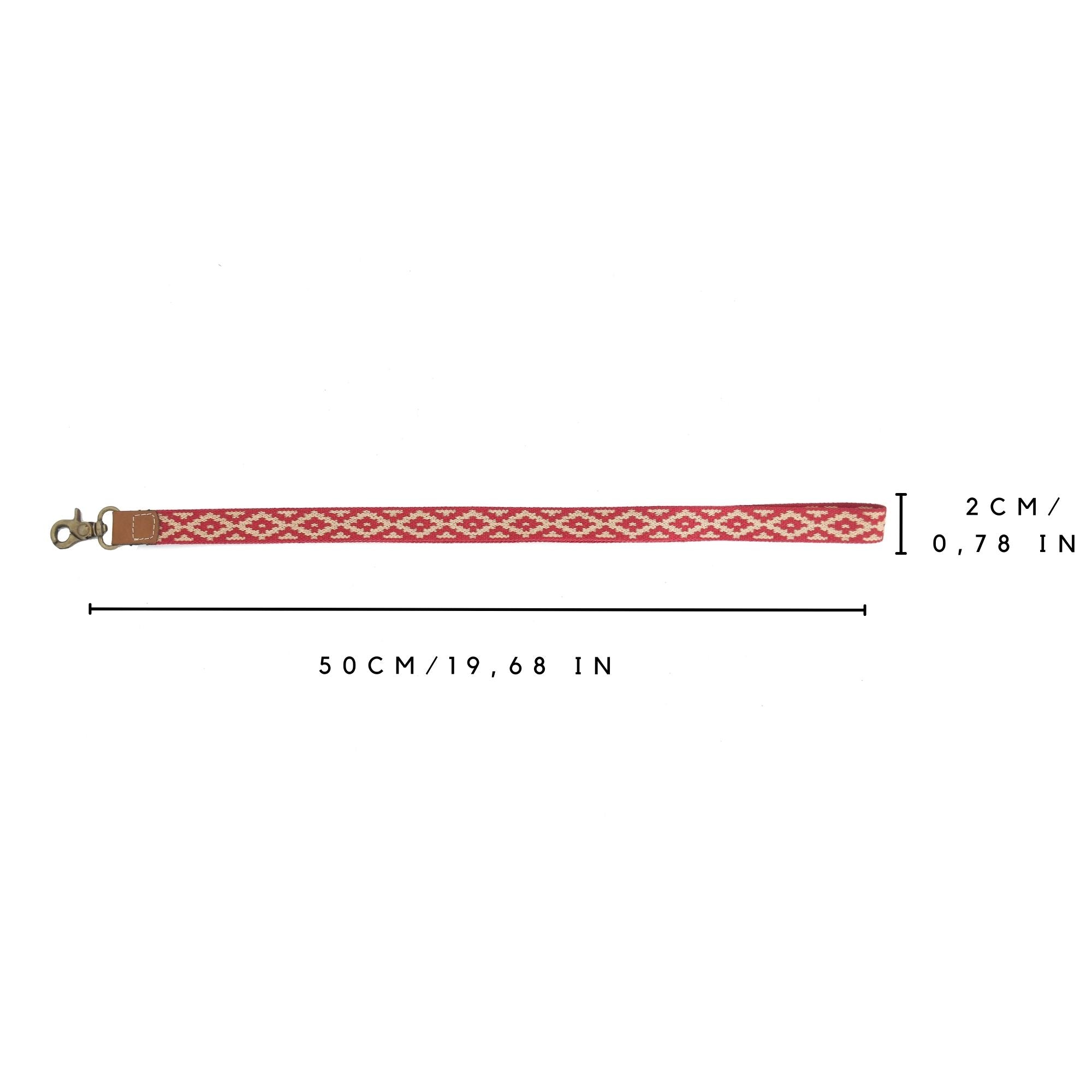 Gaucholife Keychain Leather Necklace Lanyard (Pampa Red)