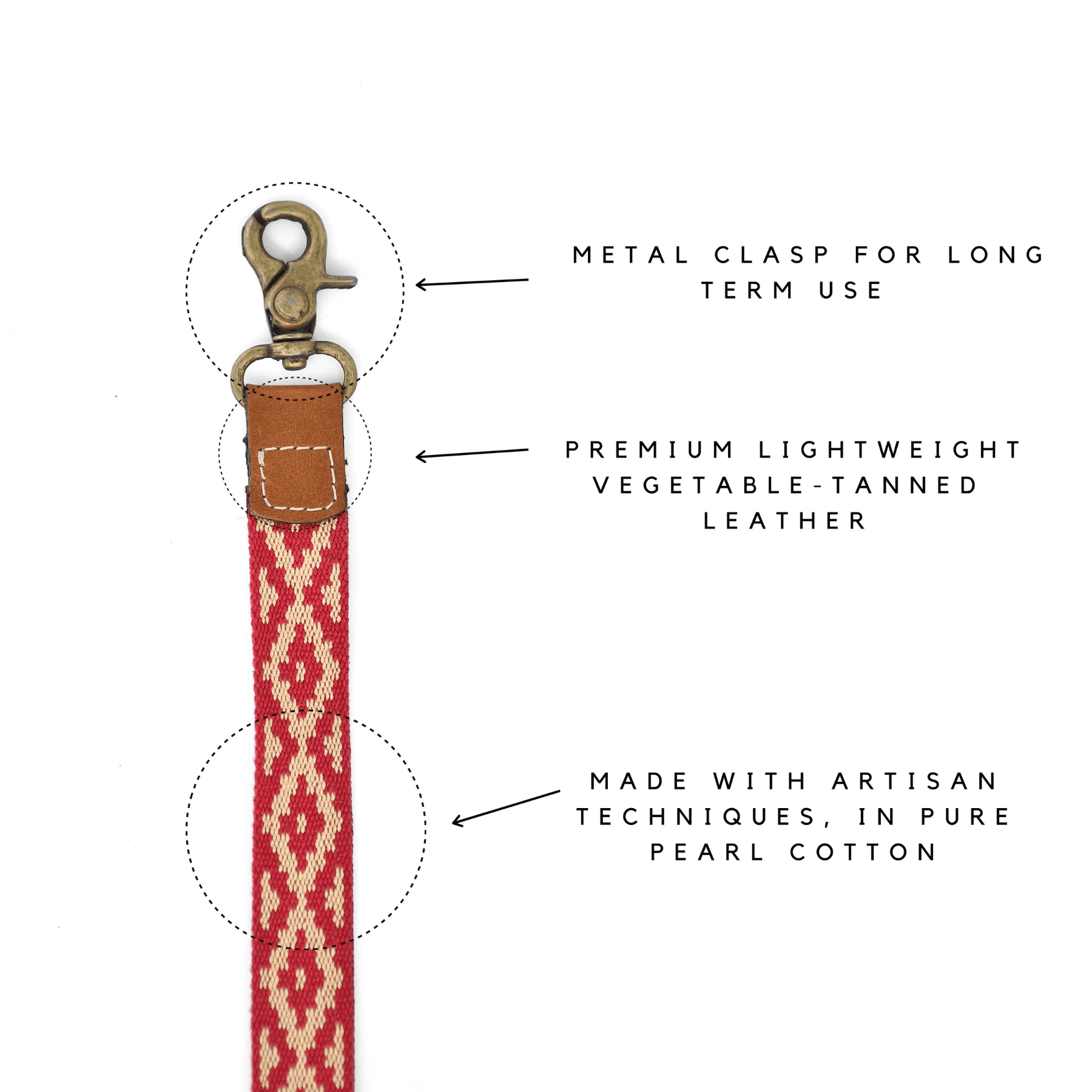 Gaucholife Keychain Wrist Lanyard (Pampa Red)