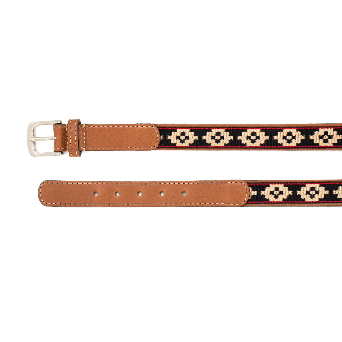 Kids Guarda Pampa Woven Polo Belt (Beige/Black)XSGaucholife