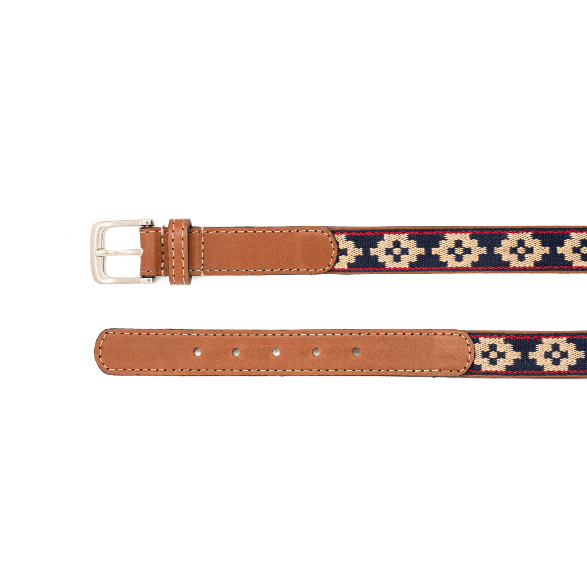 Kids Guarda Pampa Woven Polo Belt (Beige/Blue)XSGaucholife