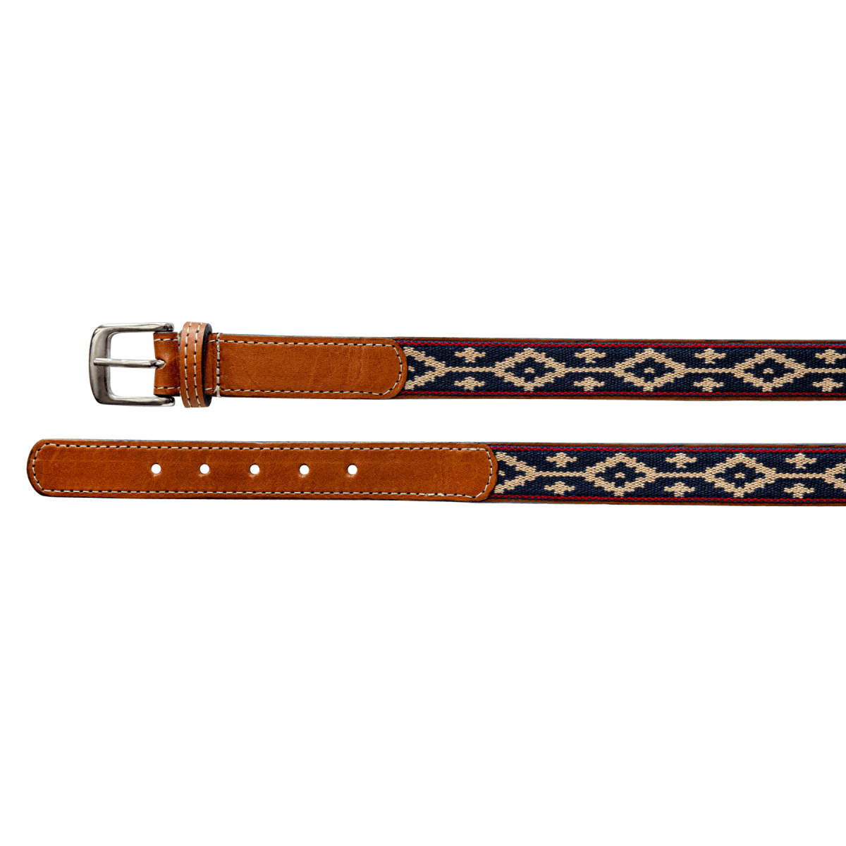 Kids Guarda Pampa Woven Polo Belt (Blue/Red)XSGaucholife