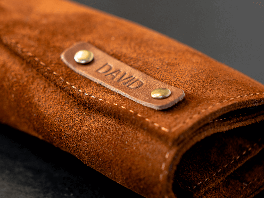 Gaucholife Knives Leather Suede Chef Roll