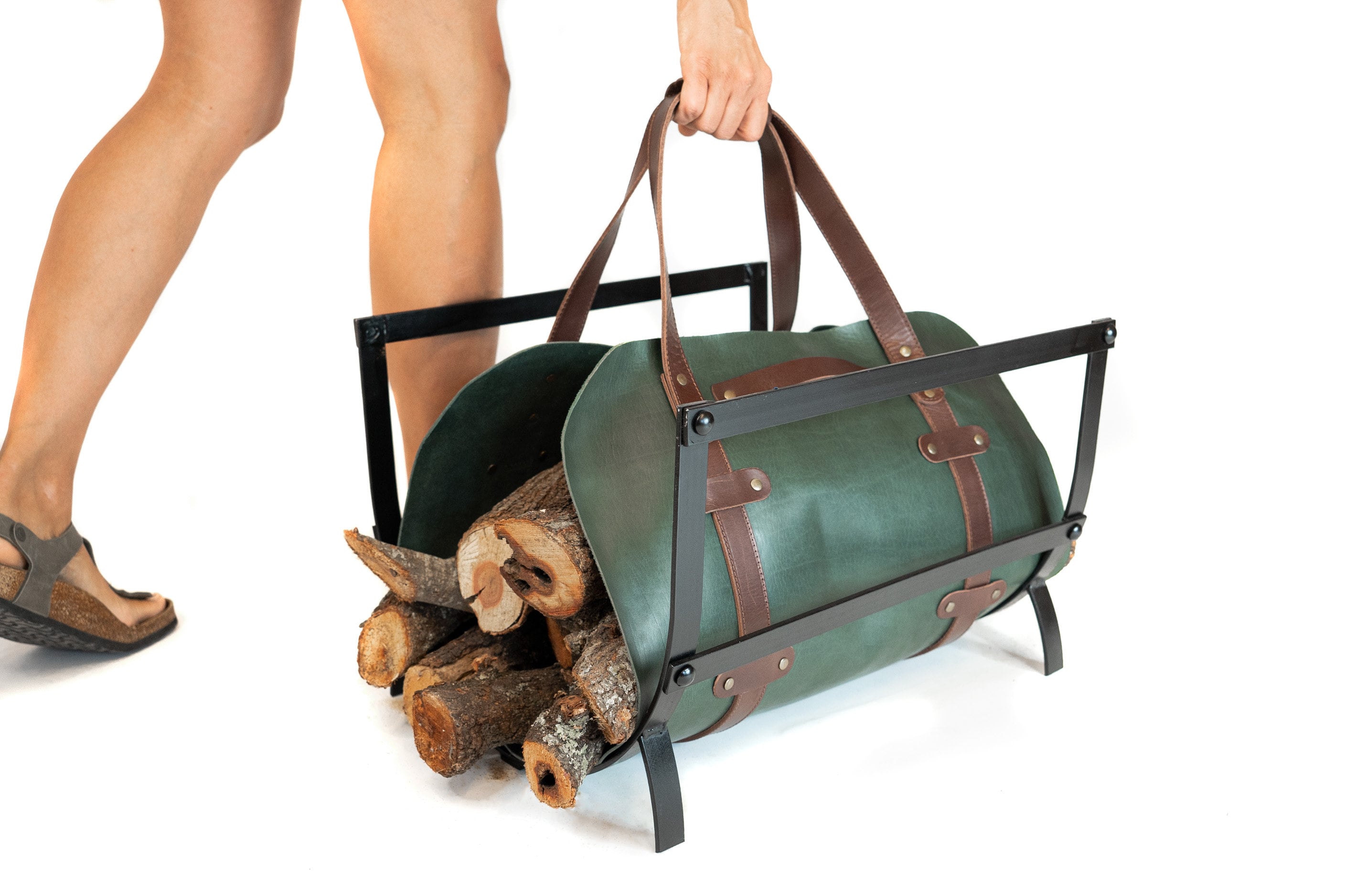 Gaucholife Log Carrier with Iron Support