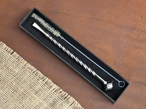 German Silver Mate Straw