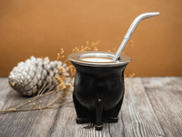 Camionero Leather Mate Cup Black