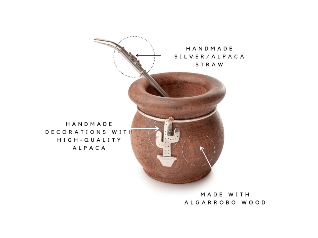 Gaucholife Mate Wooden Mate Gourd Cup and Straw