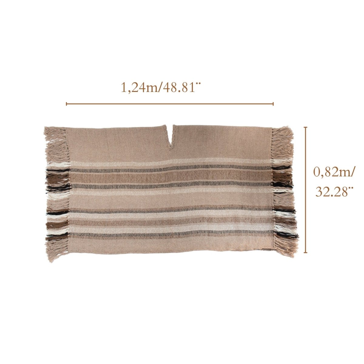 Llama Wool Knitted Poncho (Beige)Gaucholife