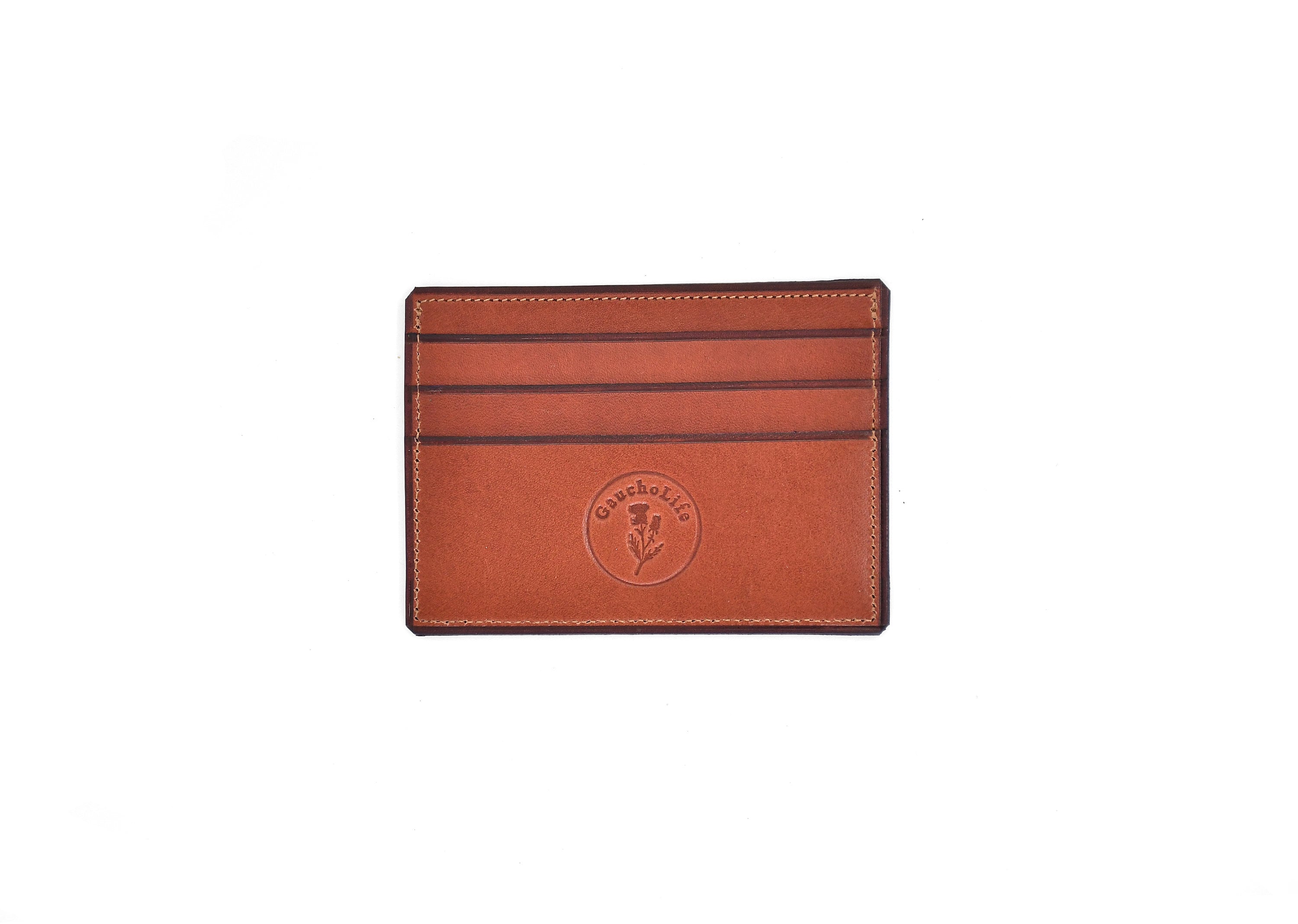 Gaucholife Wallet Thin Woven Leather Card Holder (Cross)