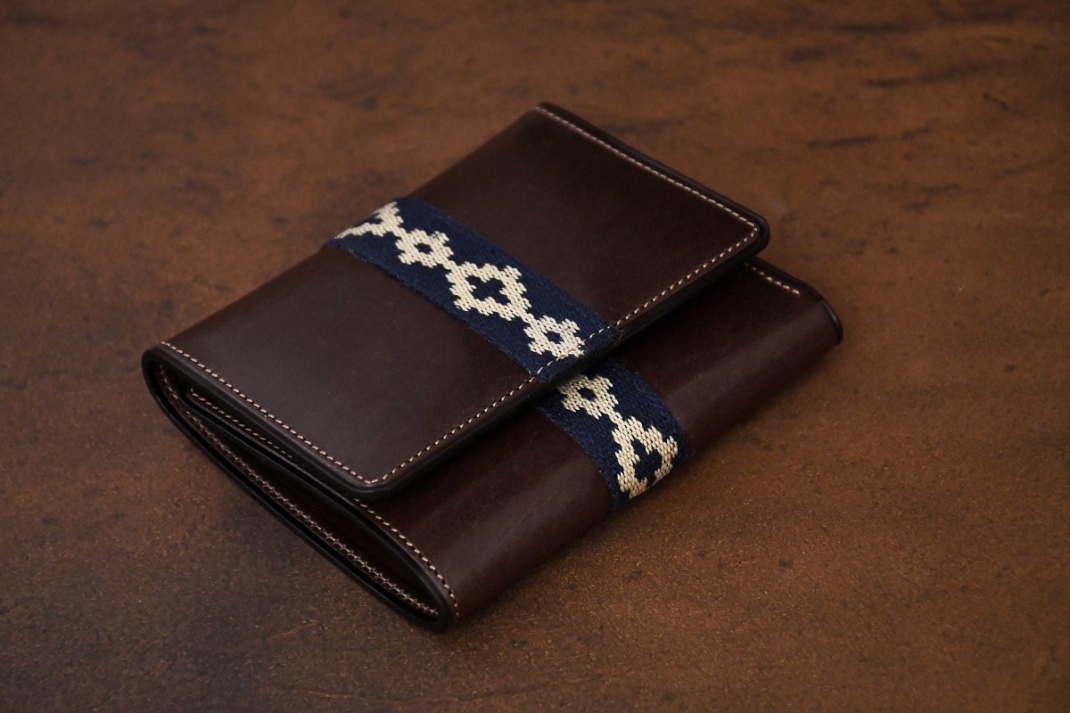 Unisex Premium Woven Trifold WalletBrownGaucholife