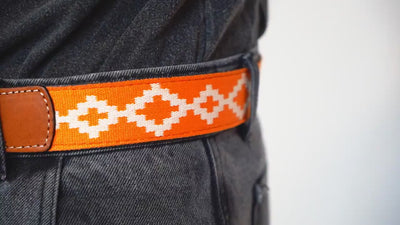 Guarda Pampas Premium Woven Polo Belt | Hand Made Full Grain Leather Polo Belt | Unisex Belt